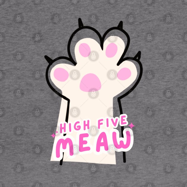 High five meaw by WritingLuv